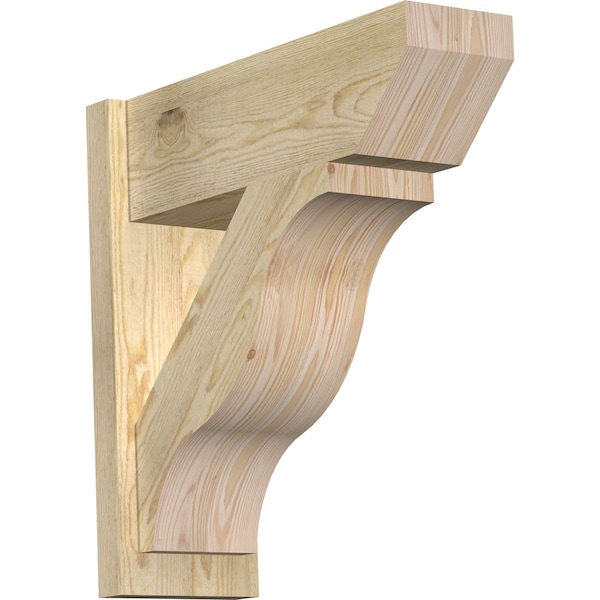 Ekena Millwork Funston Slat Rough Sawn Outlooker, Douglas Fir, 8"W x 24"D x 24"H OUT08X24X24FST06RDF - main